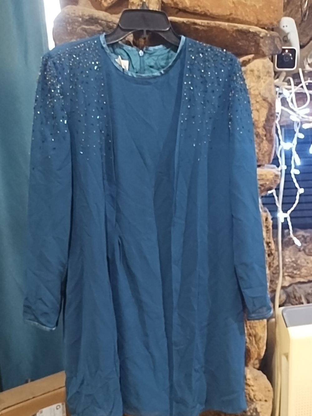 After dark BlueEmbellished Women’s Dress